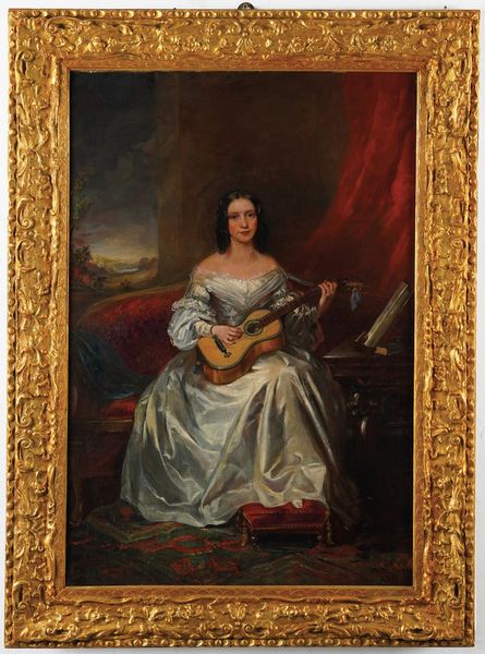 Artista del XIX secolo Donna con chitarra  - Asta Dipinti del XIX e XX secolo - Associazione Nazionale - Case d'Asta italiane