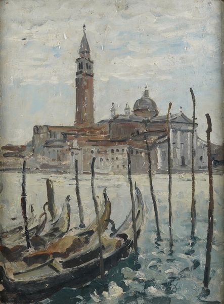 Pittore del XIX-XX secolo Veduta della Chiesa della Salute a Venezia  - Asta Dipinti del XIX e XX secolo - Associazione Nazionale - Case d'Asta italiane