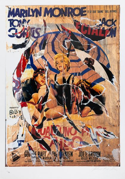 MIMMO ROTELLA : A qualcuno piace caldo  - Asta Arte M&C - Under 2K - Associazione Nazionale - Case d'Asta italiane