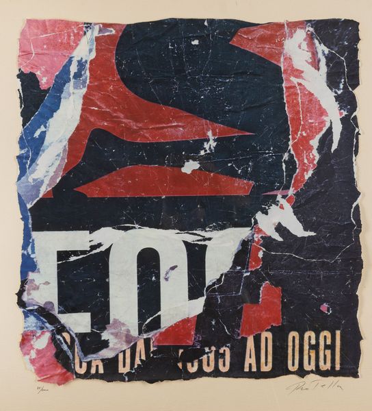 MIMMO ROTELLA : Senza titolo  - Asta Arte M&C - Under 2K - Associazione Nazionale - Case d'Asta italiane