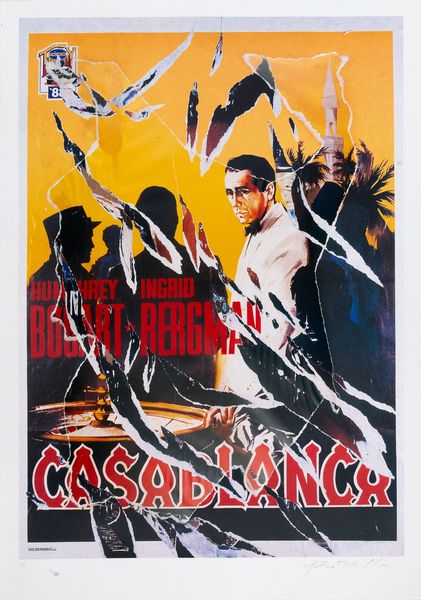 MIMMO ROTELLA : Casablanca  - Asta Arte M&C - Under 2K - Associazione Nazionale - Case d'Asta italiane