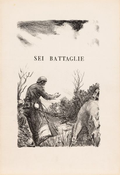 ALIGI SASSU : Sei battaglie  - Asta Arte M&C - Under 2K - Associazione Nazionale - Case d'Asta italiane