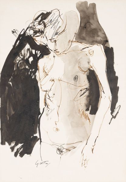 Renato Guttuso : Nudo  - Asta Arte M&C - Under 2K - Associazione Nazionale - Case d'Asta italiane