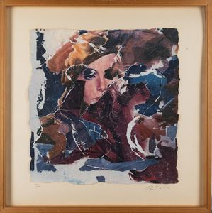 MIMMO ROTELLA : Senza titolo  - Asta Arte M&C - Under 2K - Associazione Nazionale - Case d'Asta italiane