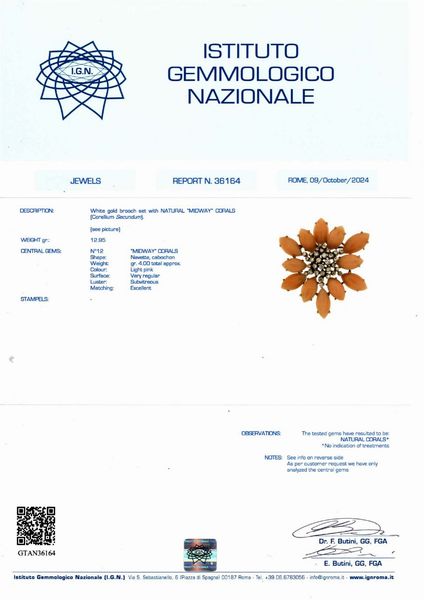 Demi parure con corallo  - Asta Gioielli Importanti - Associazione Nazionale - Case d'Asta italiane