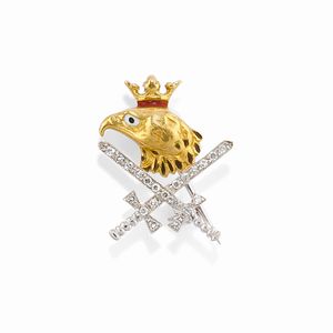 Quattro spille regimental  - Asta Gioielli Importanti - Associazione Nazionale - Case d'Asta italiane