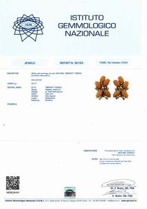 Demi parure con corallo  - Asta Gioielli Importanti - Associazione Nazionale - Case d'Asta italiane