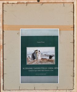Scipione Vannutelli, Attribuito a : La lettura  - Asta Dipinti del XIX Secolo - Associazione Nazionale - Case d'Asta italiane