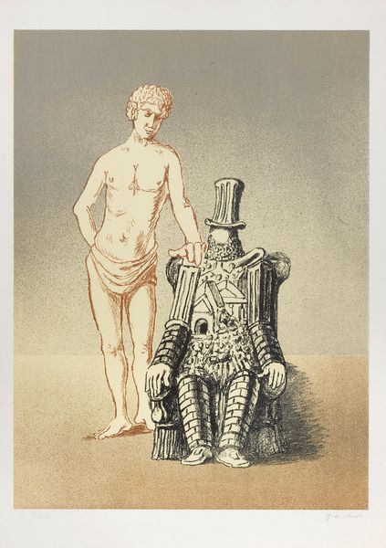 Giorgio de Chirico : Il riposo dell'archeologo  - Asta Dipinti, Disegni, Sculture e Grafica - Associazione Nazionale - Case d'Asta italiane