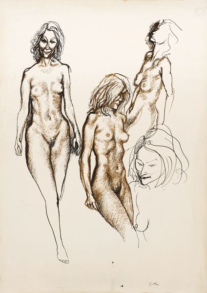 Renato Guttuso : Studio di nudo  - Asta Dipinti, Disegni, Sculture e Grafica - Associazione Nazionale - Case d'Asta italiane