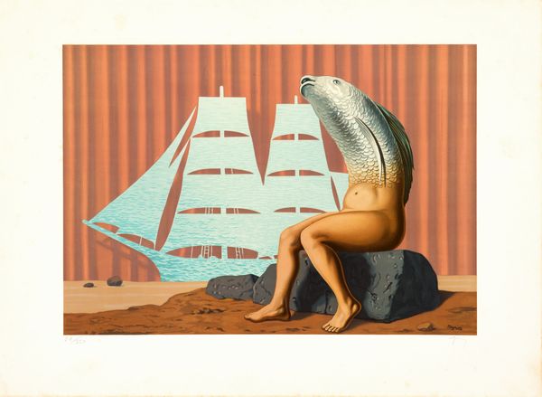 René Magritte : Un Sduisant Navire d'eau de Mer  - Asta Dipinti, Disegni, Sculture e Grafica - Associazione Nazionale - Case d'Asta italiane