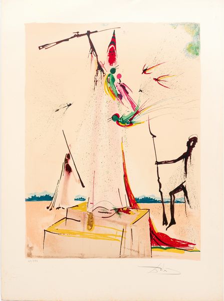 Salvador Dalí : La Victoire  - Asta Dipinti, Disegni, Sculture e Grafica - Associazione Nazionale - Case d'Asta italiane