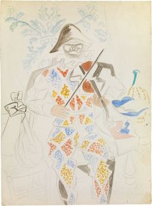 Gino Severini - Arlecchino col violino