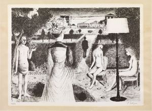 Paul Delvaux - Le Jardin