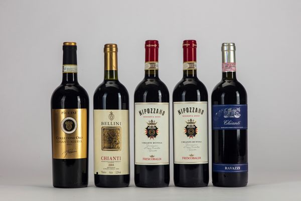 Italia : selezione chianti (5 bt)  - Asta Vini e Distillati - Associazione Nazionale - Case d'Asta italiane