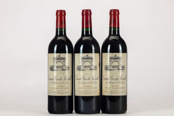 FRANCIA : CHATEAU LEOVILLE-LAS CASES GRAND VIN DE LEOVILLE (3 BT)  - Asta Vini e Distillati - Associazione Nazionale - Case d'Asta italiane