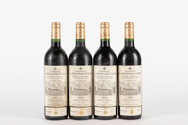 FRANCIA : CHATEAU LA MISSION HAUT BRION 1995 (4 BT)  - Asta Vini e Distillati - Associazione Nazionale - Case d'Asta italiane