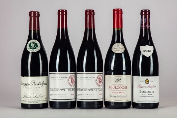 FRANCIA : Selezione Borgogna rosso (5 BT)  - Asta Vini e Distillati - Associazione Nazionale - Case d'Asta italiane