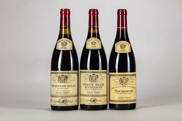 FRANCIA : Louis Jadot Bourgogne Pinot Noir (3 BT)  - Asta Vini e Distillati - Associazione Nazionale - Case d'Asta italiane