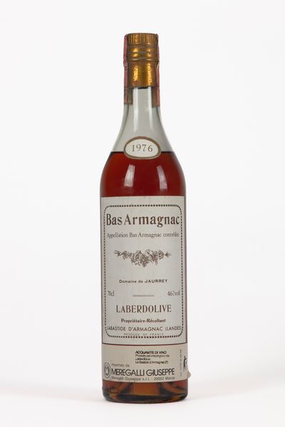 FRANCIA : BAS ARMAGNAC LA BERDOLIVE 1976 UNA BOTTIGLIA  - Asta Vini e Distillati - Associazione Nazionale - Case d'Asta italiane