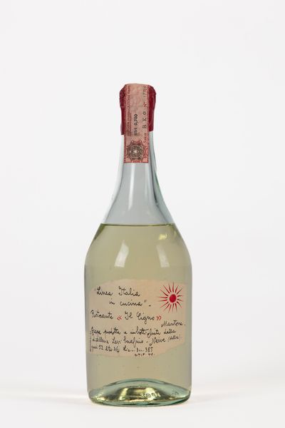 Italia : GRAPPA DI ROM SERAFINO LEVI DEDICATA A AL RISTORANTE IL CIGNO DA LINEA ITALIA IN CUCINA GRADI 52 UNA BOTTIGLIA  - Asta Vini e Distillati - Associazione Nazionale - Case d'Asta italiane