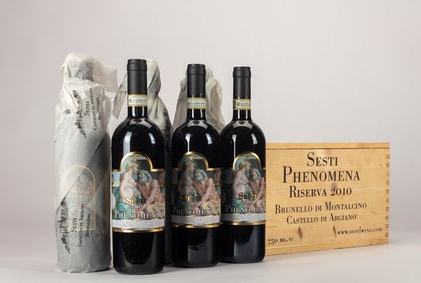 Italia : Sesti BRUNELLO DI MONTALCINO PHENOMENA RISERVA (6 BT)  - Asta Vini e Distillati - Associazione Nazionale - Case d'Asta italiane