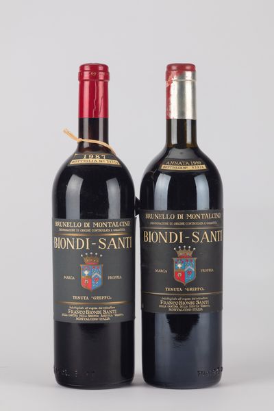 Italia : Biondi Santi Tenuta Greppo Brunello di Montalcino DOCG (2 bt)  - Asta Vini e Distillati - Associazione Nazionale - Case d'Asta italiane