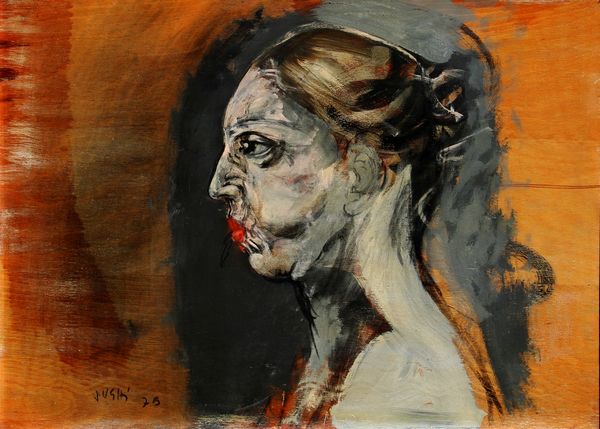 Alberto Sughi : Personaggio della cena  - Asta arte moderna e contemporanea - Associazione Nazionale - Case d'Asta italiane