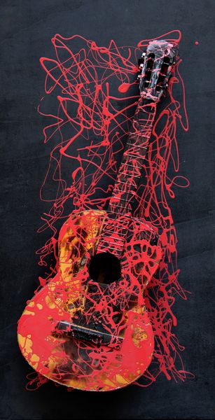 BERNARD AUBERTIN : Guitare Brule  - Asta arte moderna e contemporanea - Associazione Nazionale - Case d'Asta italiane