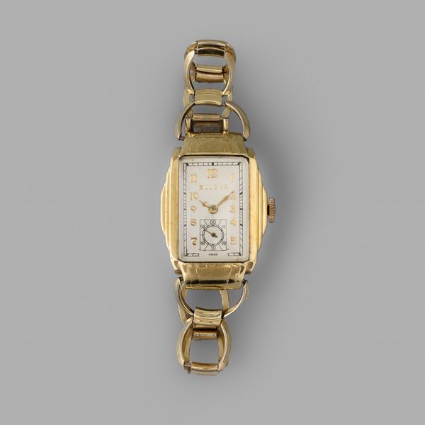 Bulova : Bulova Lady in oro giallo 18k, 25,5x37,5 mm  - Asta Orologi da Polso - Associazione Nazionale - Case d'Asta italiane