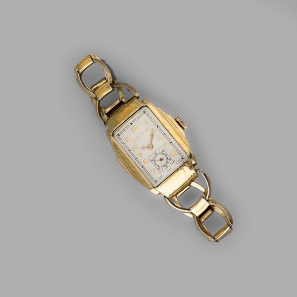 Bulova : Bulova Lady in oro giallo 18k, 25,5x37,5 mm  - Asta Orologi da Polso - Associazione Nazionale - Case d'Asta italiane