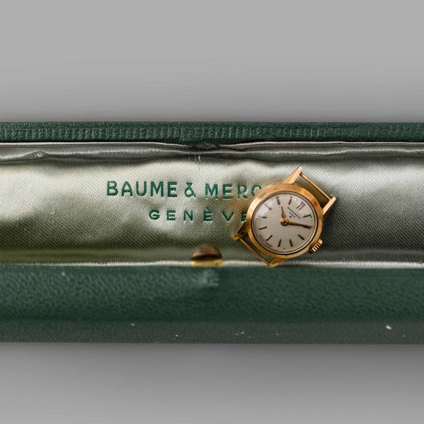 Baume & Mercier : Baume & Mercier Lady, in oro giallo 18k lorologio viene venduto senza cinturino, con scatola, 18 mm  - Asta Orologi da Polso - Associazione Nazionale - Case d'Asta italiane