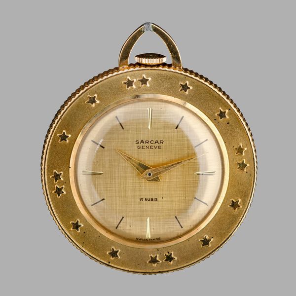 SARCAR : Orologio da collo in oro giallo 18k carica manuale, 31 mm  - Asta Orologi da Polso - Associazione Nazionale - Case d'Asta italiane