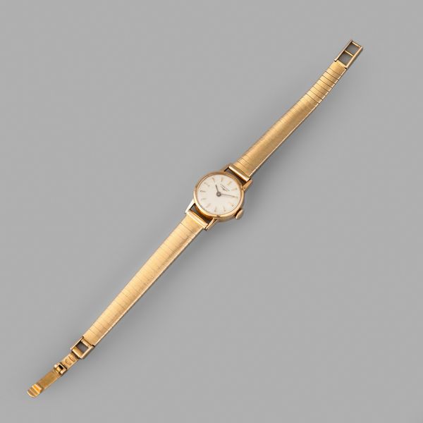 LONGINES : Longines Lady in oro giallo 18k, quadrante Argent, 18 mm  - Asta Orologi da Polso - Associazione Nazionale - Case d'Asta italiane