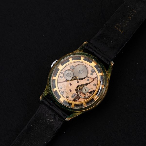 Modina : Orologio in metallo cromato solo tempo carica manuale, quadrante guilloch indici applicati, 36 mm  - Asta Orologi da Polso - Associazione Nazionale - Case d'Asta italiane