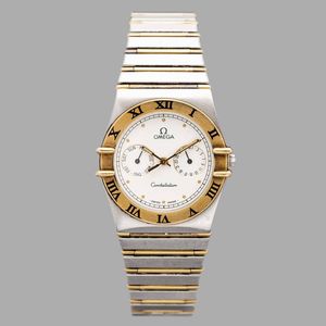 OMEGA - Omega Constellation, acciaio e oro, ref. n. 3961069 movimento al quarzo Omega 1444, 33x36 mm