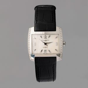 Baume & Mercier - Baume & Mercier Lady in acciaio con brillanti, quadrante madreperla, movimento automatico con datario, con scatola, 37,5x27 mm