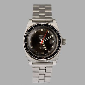 RESTON - Reston Diver carica automatica con datario, quadrante grigio antracite, 33 mm