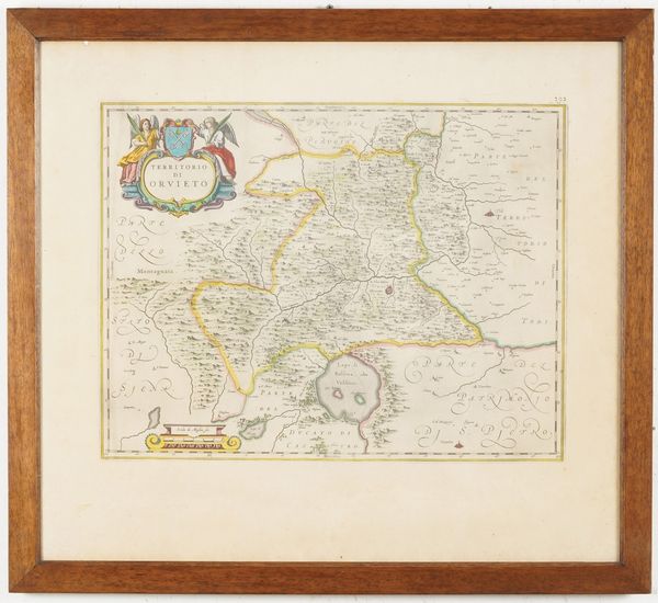 Willelm Blaeu (1571-1638) Territorio di Orvieto, secolo XVII  - Asta Stampe - Associazione Nazionale - Case d'Asta italiane