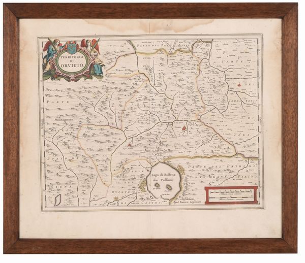 Johannes Jannson (1588 - 1664) Territorio di Orvieto, secolo XVII  - Asta Stampe - Associazione Nazionale - Case d'Asta italiane