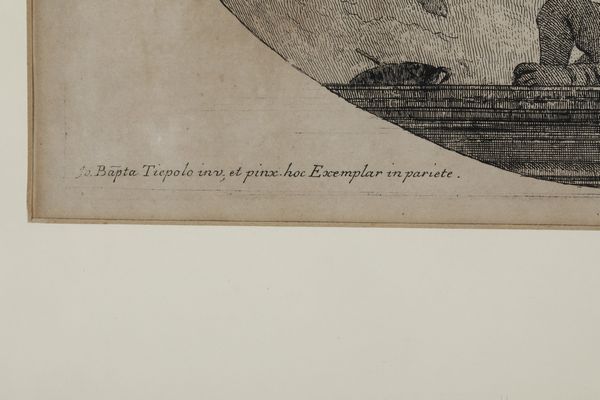 Tiepolo Giandomenico (Venezia, 30 agosto 1727  Venezia, 3 marzo 1804) <BR> Le tre virt teologali... Venezia, seconda met secolo XVIII  - Asta Stampe - Associazione Nazionale - Case d'Asta italiane