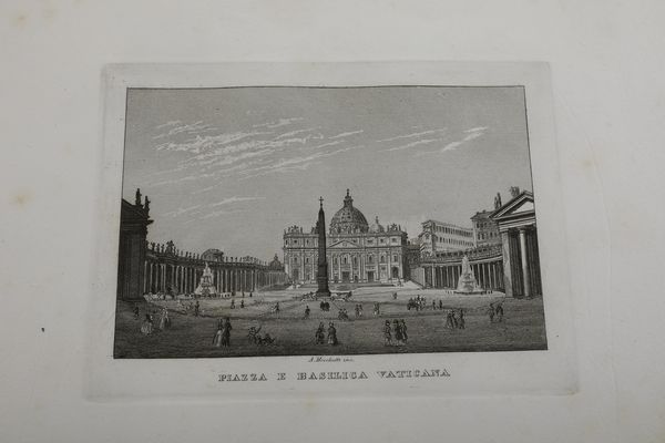 Adrien Manglard (1695-1760) e altri Raccolta di stampe del XIX e XX secolo, aventi per soggetto roma e i suoi dintorni, inclusa la Nuova raccolta delle principali vedute antiche e moderne dell'alma citt di Roma e due vicinanze disegnate dal vero da pi celebri artisti  - Asta Stampe - Associazione Nazionale - Case d'Asta italiane