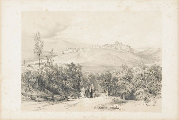 Day & Haghe da Edward Lear View of Orvieto, 1842-43  - Asta Stampe - Associazione Nazionale - Case d'Asta italiane