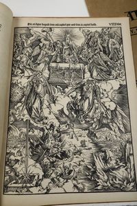 Quattro album di incisioni - La rivelazione segreta di Giovanni. 15 immagini complete basate su disegni a mano di Albrecht Durer con il commento e l'interpretazione del Prof. Dr. J.H. Sepp.<BR>- Illustrazioni del Reno dipinte dal naturale da S. Prout.<BR>Londra, R. Ackermann, 1823<BR>- Sei piatti dai lavori di Lucas Cranach<BR>Weimar, Wilhelm Muller, 1858<BR>- Album di incisioni ungheresi di soggetto religioso, XX secolo  - Asta Stampe - Associazione Nazionale - Case d'Asta italiane