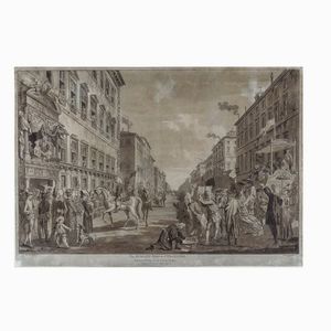 Paul Sandby (1731-1809) Scene del Carnevale romano con la corsa dei Berberi  - Asta Stampe - Associazione Nazionale - Case d'Asta italiane