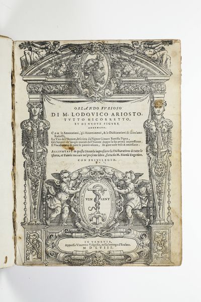 Ariosto Ludovico Orlando Furioso... Venezia, Valgrisi,1568  - Asta Libri Antichi - Associazione Nazionale - Case d'Asta italiane