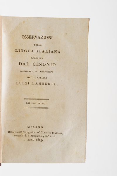 Classici Italiani - edizione del secolo XIX Raccolta di Classici Italiani, stampati a Milano nella prima met del secolo XIX dalla Societ tipografica dei Classici Italiani. Sono presenti 168 tomi.  - Asta Libri Antichi - Associazione Nazionale - Case d'Asta italiane