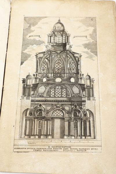 Guarino Guarini (Modena, 17 gennaio 1624  Milano, 6 marzo 1683) Disegni d'architettura civile et ecclasiastica<BR>Torino, Domenico Paulino, 1686  - Asta Libri Antichi - Associazione Nazionale - Case d'Asta italiane