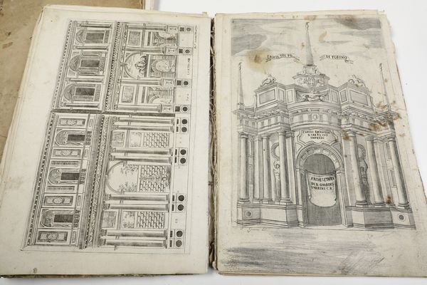 Guarino Guarini (Modena, 17 gennaio 1624  Milano, 6 marzo 1683) Disegni d'architettura civile et ecclasiastica<BR>Torino, Domenico Paulino, 1686  - Asta Libri Antichi - Associazione Nazionale - Case d'Asta italiane