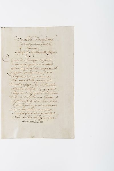 Brunetto Latini - manoscritto cartaceo secolo XVIII Il Pataffio, (Firenze 1754)<BR>  - Asta Libri Antichi - Associazione Nazionale - Case d'Asta italiane